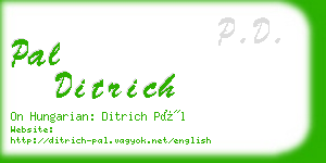 pal ditrich business card